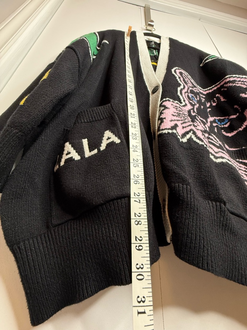 Dressed in LALA Mother is Mothering Oversized Cardigan Tiger S/M - Picture 9 of 10